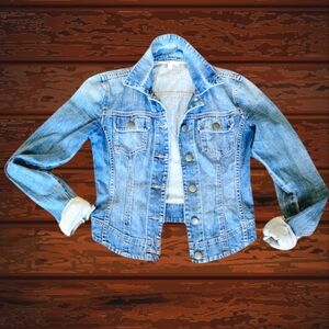 CAbi Crop Denim Jacket